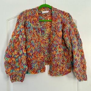 THANNE Multicolor Chunky Knit Cardigan
